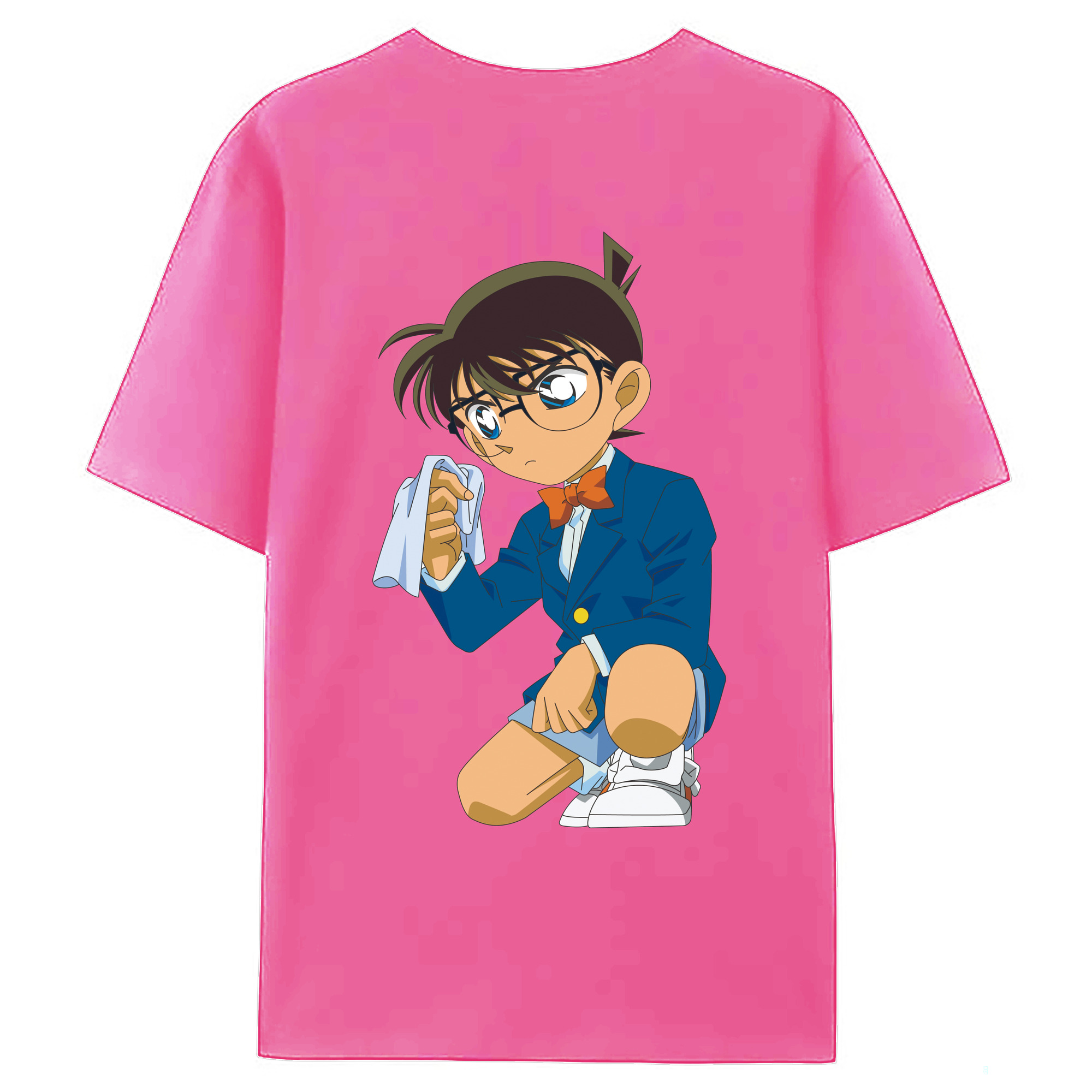 （画像用） 名探偵コナン 江戸川 コナン Detective Conan Conan Edogawa レディース半袖Tシャツ(バックプリント)